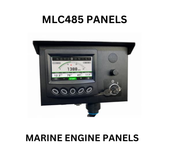 MCLC-36 marine engine panels, featuring a sleek design and essential controls for optimal engine performance